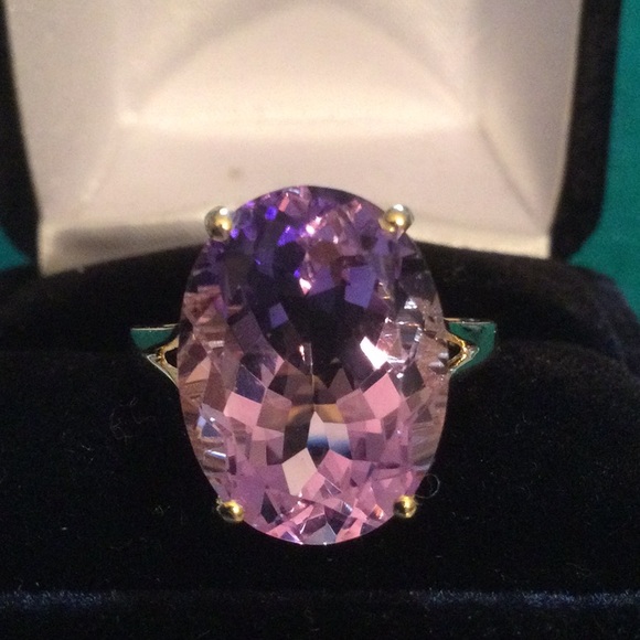 Atlanta Gem & Mineral Show Jewelry - Spectacular Genuine Rose Du France Amethyst Ring